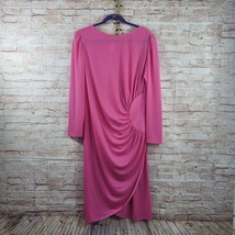 Vintage 1960-70s Mary Martin Florida Womans Dress MED? Pink Front Wrap L... - $45.82