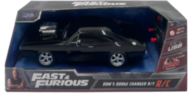 Jada Toys Fast &amp; Furious RC Dom&#39;s Dodge Charger Car R/T 1:16 Scale Radio Control - £25.79 GBP