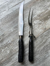 Universal Resistain Stag Handle Carving Knife &amp; Fork Set - £15.00 GBP