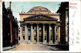 Canada Quebec Montreal Bank Modified with Sparkles? Posted 1906 Antique Postcard - £5.86 GBP