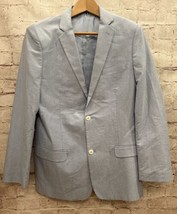 Tommy Hilfiger Blazer Boys 20 Young Man Blue Oxford Sport Coat Cotton Chest 40” - $39.00