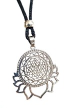 Flower Of Life Pendant Lotus Sri Yantra Necklace Yoga Beaded Jewellery &amp; Box - £10.19 GBP