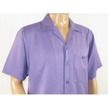 Men 2pc Walking Leisure Suit Short Sleeves By DREAMS 256-29 Solid Lavender image 4