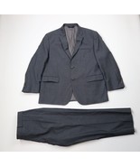 Jos A Bank Mens 46R Tailored Fit Wool 2 Piece Suit Wedding Sharkskin Gra... - $2,362.86 MXN