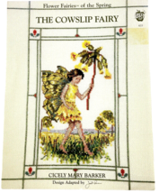Cicely Mary Barker Pattern Chart The Cowslip Fairy Green Apple Janet Powers - $10.64
