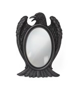 Alchemy Gothic V105 - Black Raven Mirror Dressing Room Table Vanity Makeup - $44.54 CAD