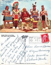New Mexico Gallup Indian Ceremonials Dance Team Posted 1953 VTG Postcard - £7.39 GBP