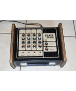 Crate PA-160 4 Vintage Channel Mixer Wood Panels powers on Rare as is 515c - $243.75 CAD