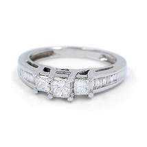 14k White Gold Ladies Cathedral Diamond Unity Ring Beautiful Gift for Her - £440.42 GBP