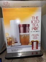 NEW Vintage Mr Coffee The Iced Tea Pot Model TM1 Red Pitcher Lid Open Bo... - $69.29