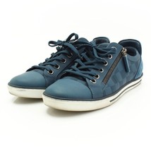 Louis Vuitton Men&#39;s Sneaker Zip Up Line Blue Damier Shoes Size 5 (24.5 cm) - £477.36 GBP