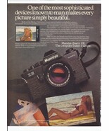 1981 Mamiya ZE Quartz SLR Camera Print Ad Vintage Electronics 8.5&quot; x 11&quot; - €17,34 EUR