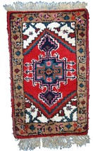 Handmade vintage Persian Hamadan rug 1.3&#39; x 2&#39; (39cm x 63cm) 1960s - 1C754 - $191.43 CAD