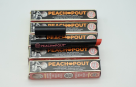 (LOT OF 5) NEW Soap &amp; Glory Peach Pout Balmy Lipstick .03 oz - Freedom of Peach - £20.16 GBP