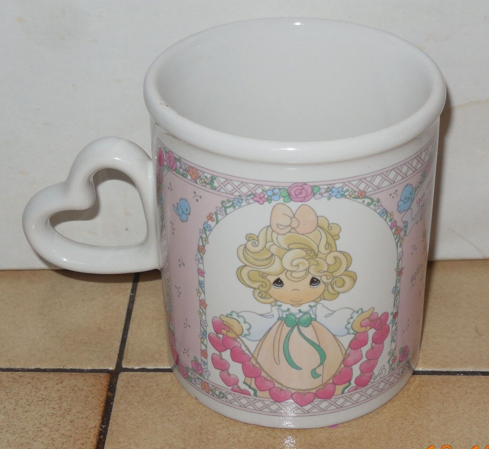 Coffee Mug Cup Precious Moments "You have Touched So Many Hearts" Ceramic - $9.55