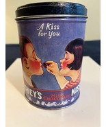 Vintage Hershey&#39;s Milk Chocolate Kisses Tin 1995 A Kiss for You - Empty can - $5.00