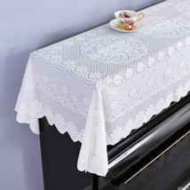 78*35inch Beige Piano Dust-proof Cover Dust Elegant Flower Fabric Cloth ... - £19.47 GBP