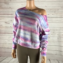 JENNI Tie Dye Cotton French Terry Lounge Sweatshirt NWT Large - $11.30