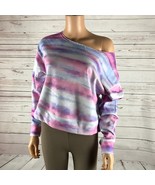 JENNI Tie Dye Cotton French Terry Lounge Sweatshirt NWT Large - £8.54 GBP