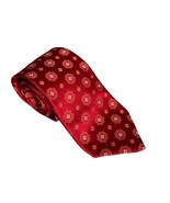 Valentino Red Floral Medallion 100% Silk Tie - $64.86 CAD