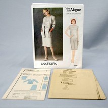 Vogue Very Easy 1147 Pattern Anne Klein Misses Jacket Skirt Top 80s Uncut Size 8 - £12.43 GBP