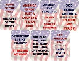 7 Patriotic Window/Wall Ornaments. American Flag, Stars, Stripes, Saying... - £23.25 GBP