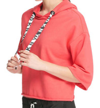 DKNY Womens Sport Cropped Logo Hoodie Size Large Color Light Peony - £45.94 GBP