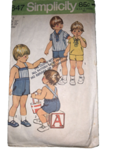 Vintage Sewing PATTERN Simplicity 5647, Childrens Toddler 1973 Shirt - $3.84