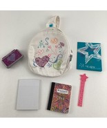 American Girl Doll Accessories Doodle Backpack Notebook School Supplies - $40.68 CAD