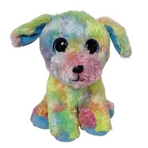 Ty Beanie Babies Max Autism Awareness Multicolor Dog Stuffed Animal 2021 6&quot; - £16.69 GBP
