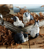 Black and White Playful Rabbit Figurine (Set of 16) - 547120 - $1,834.41 MXN