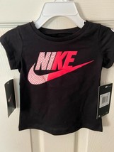 Toddler Nike Girl&#39;s Black Puffy Shirt 12 Months *NEW w/Tags* d1 - $13.99