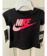 Toddler Nike Girl&#39;s Black Puffy Shirt 12 Months *NEW w/Tags* d1 - $265.90 MXN