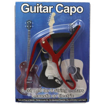 Classic Guitar Quick Change Clamp Key RED Guitar Capo Acoustic Electric~FREE SH - £11.27 GBP