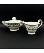 Aladdin Fine China Hollandia Creamer Sugar Bowl Set Occupied Japan Flower - £21.95 GBP