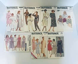 Butterick 7 Misses Dress Jumpsuit Blouse Jacket Pants Sewing Patterns 12... - $21.23