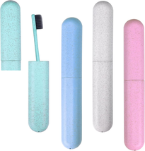 4 Pack Toothbrush Travel Case, Hooqict Portable Breathable Travel Toothb... - £7.47 GBP