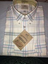 NWT Vintage 417 By Van Heusen SZ Large Plaid Short Sleeve Shirt NOS - £15.68 GBP