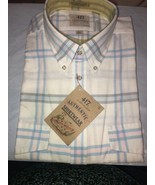 NWT Vintage 417 By Van Heusen SZ Large Plaid Short Sleeve Shirt NOS - £15.57 GBP