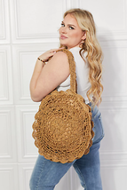 Justin Taylor Brunch Time Straw Rattan Handbag - £46.46 GBP