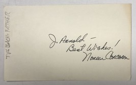 Noreen Corcoran (d. 2016) Signed Autographed Vintage 3x5 Index Card - $14.99