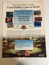 1990s Grand Holiday Casino &amp; Resort Vintage Print Ad pa10 - $8.90