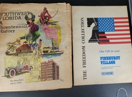 SW FLORIDA: a Bicenttennial History July 4, 1976 &amp; The Freedom collection VTG - £9.89 GBP
