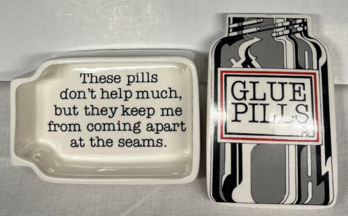 Fitz And Floyd Inc Glue Pills Rx Ceramic Trinket Box - $42.75