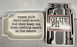 Fitz And Floyd Inc Glue Pills Rx Ceramic Trinket Box - £33.61 GBP