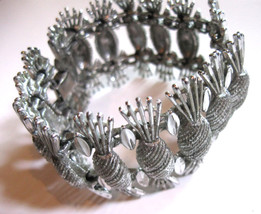 Vintage Signed Sarah Coventry Silver Wheat Bracelet - £23.54 GBP