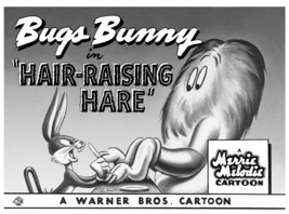 Warner Bros. &quot;Hair Raising Hare&quot; Bugs Bunny Animation Giclee Gift - £195.56 GBP