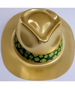 St. Patrick’s Day Metallic Plastic Fedora Hats 11.3”Lx9.8”Wx 4”H, Select: Type - $3.49