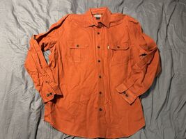 Magellan Sportswear Long Sleeve Button Shirt Rust Orange Men’s XXL - $10.65