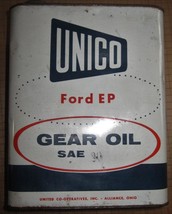 Unico Ford Ep Gear Oil Can Product Of United Co Inc. 2 Gal Can - £18.77 GBP